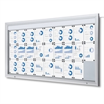 Premium LED Outdoor Whiteboard Schaukasten - 27xA4