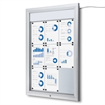 Premium LED Outdoor Whiteboard Schaukasten - 9xA4