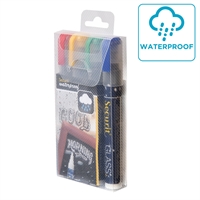 Wasserfeste Kreidemarker 2-6 mm – 4x Farben
