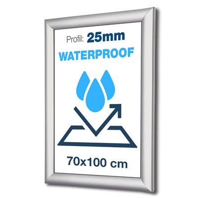Wetterfeste PLUS IP56 Klapprahmen 70x100 cm - 25mm profil