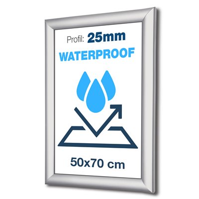 Wetterfeste PLUS IP56 Klapprahmen 50x70 cm - 25mm profil