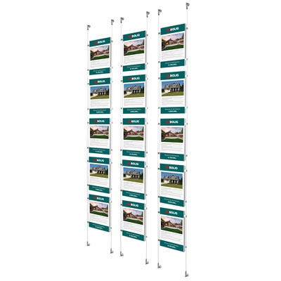 APPENDO® Kabel Fensterdisplay – 5xA4 Hochformat
