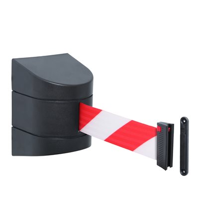 WallPro Wandkassette - 1000 cm - Rot / Weiß Gurtband
