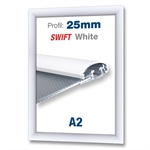 Weiß Swift Klapprahmen mit 25 mm-Profil - DIN A2