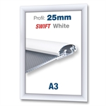Weiß Swift Klapprahmen mit 25 mm-Profil - DIN A3