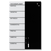 Magnetische Wochenplaner Glastafel – 60x40 cm