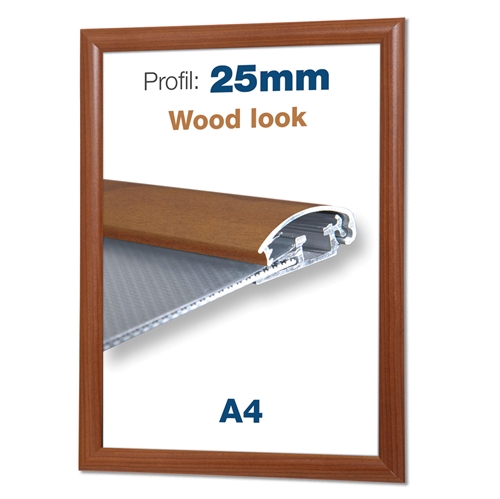 Klapprahmen mit Holz-Look - A4