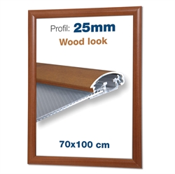 Klapprahmen mit Holz-Look - 70x100 cm