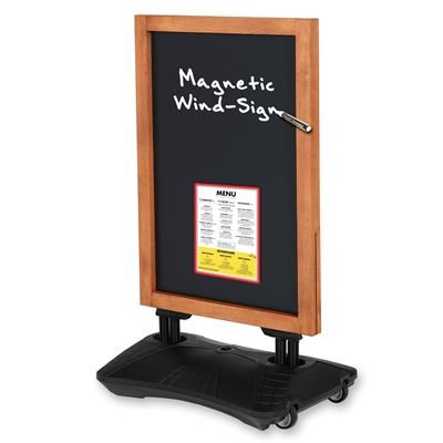 Wood Wind-Sign Magnetisches Kreidetafel Kundenstopper