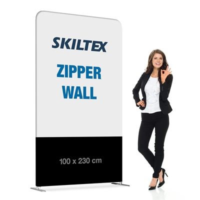 Zipper Wall Straight - 100x230 - Inkl. Druck