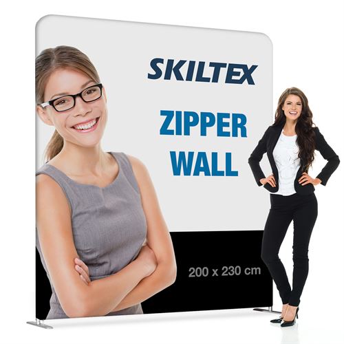 Zipper Wall Straight - 200x230 - Inkl. Druck
