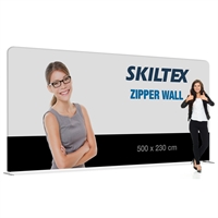 Zipper Wall Straight - 500x230 - Inkl. Druck auf beiden Seiten