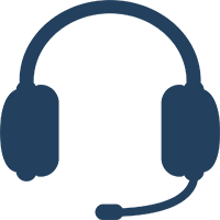 Headset-Symbol mit Mikrofon